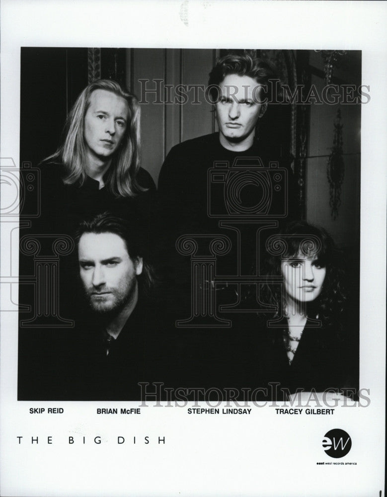 Press Photo &quot;The Big Dish&quot; S Lindsay, B McFie,S Reid, T Gilbert on EW label - Historic Images