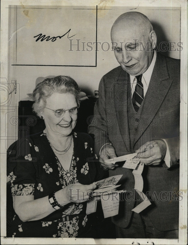 1939 Press Photo Ex Calif. Gov Frank Miriam &amp; his wife - Historic Images
