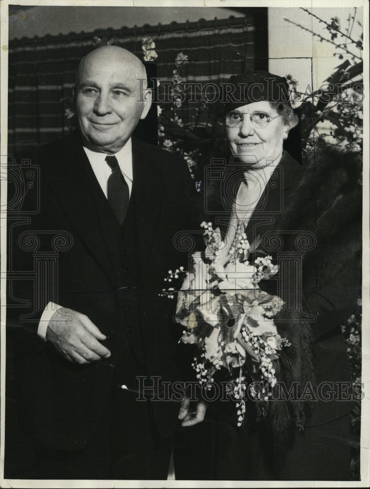1936 Press Photo  Calif. Gov Frank Merriman  &amp; Mrs Jessie Lipsey - Historic Images