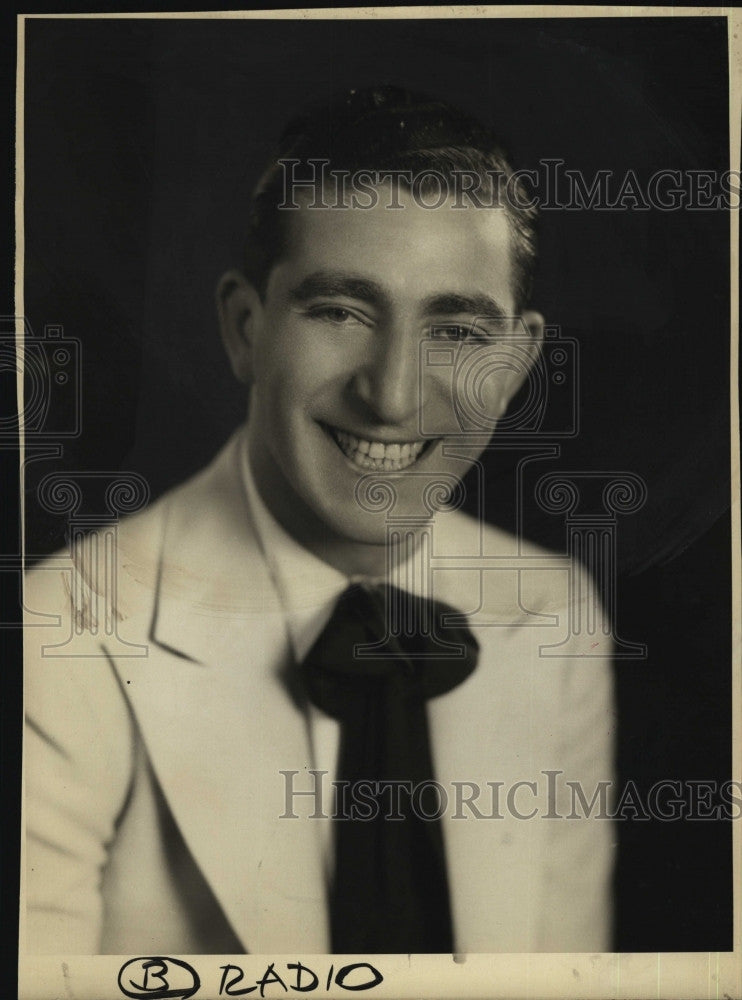 1931 Press Photo Musician, Benny Merroff to perform - Historic Images