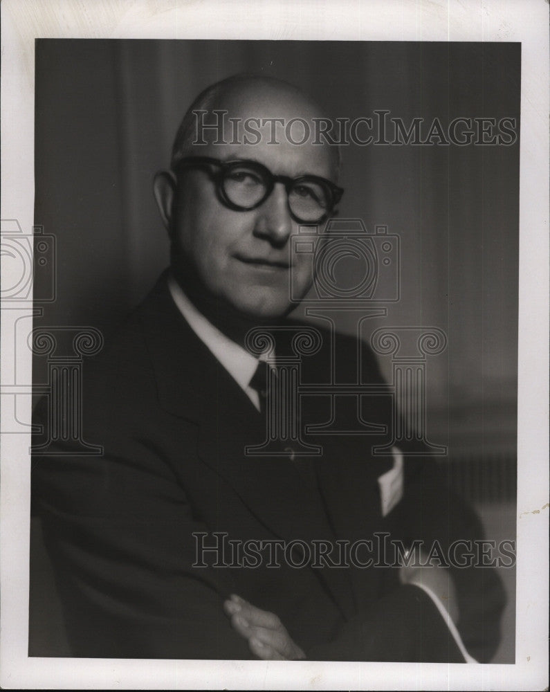 1958 Press Photo Joseph E Parker Chairman of the Board of 5000 IGA Food Stores - Historic Images