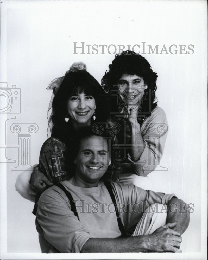 Press Photo Music group &quot;Parachute Express&quot; J Hubbard,D Becker,SM Schwartz - Historic Images