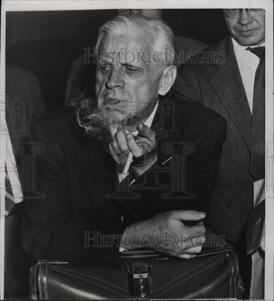 19954 Press Photo William Corrigan, Attorney at Trial of Dr. Sam Sheppard - Historic Images
