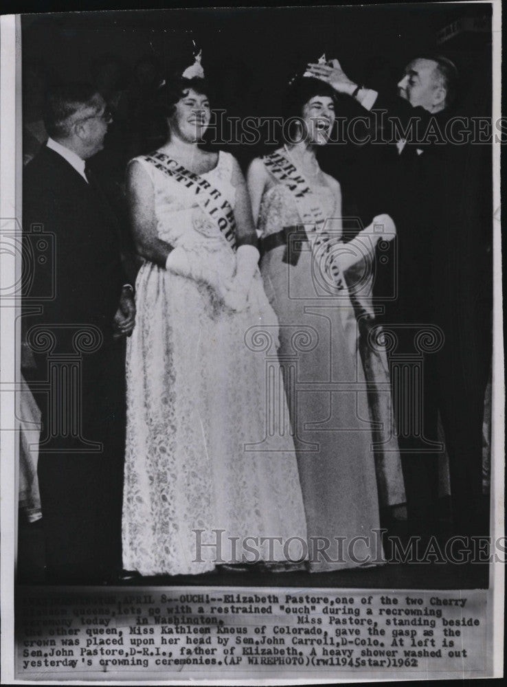 1962 Press Photo Elizabeth Pastore, Cherry Blossom Queen - Historic Images