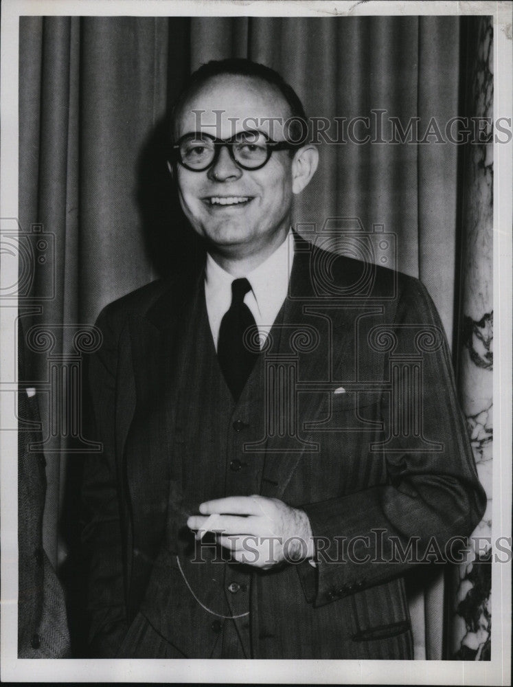 1951 Press Photo Publisher, Gardner Cowles to speak at Phillips E Academy - Historic Images