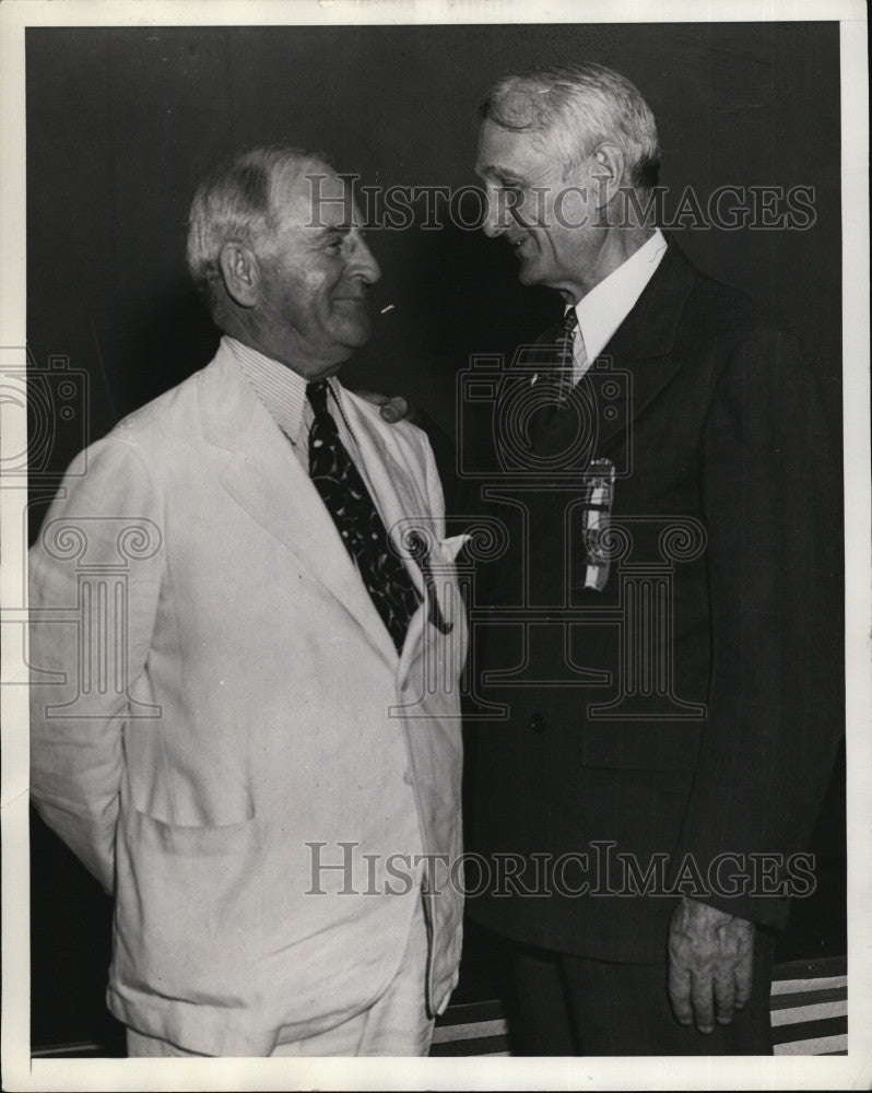 1936 Press Photo Sen. Marcus Coolidge and Sen. William Gibbs McAdoo - Historic Images