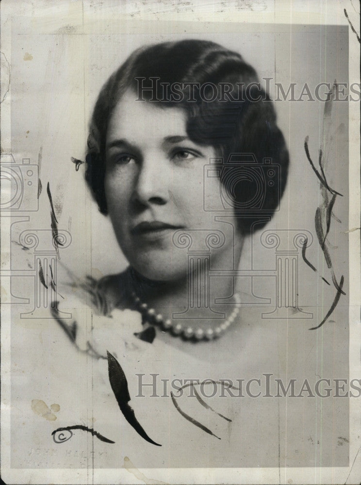 1935 Press Photo Florence Trumbull, daughter of Gov. and wife of John Coolidge - Historic Images