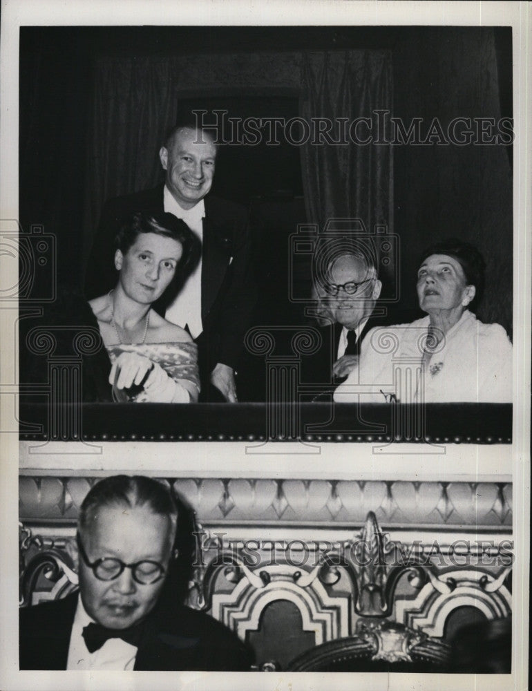 1948 Press Photo Alexandre Parodi, Bogomolov, Andrei Vishinsky, Mme Vishinska - Historic Images