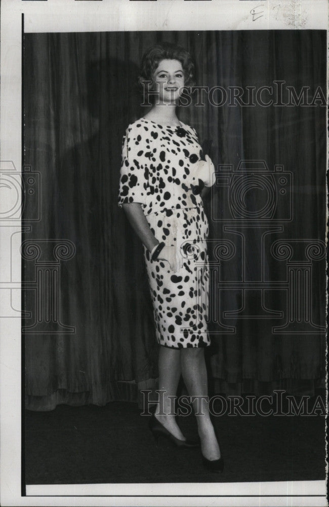 1962 Press Photo Miss Penny Ann Percy of Texas is Miss Maid of Cotton - Historic Images
