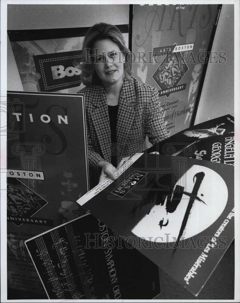 1997 Press Photo Catherine Peterson &amp; Boston Arts project - Historic Images