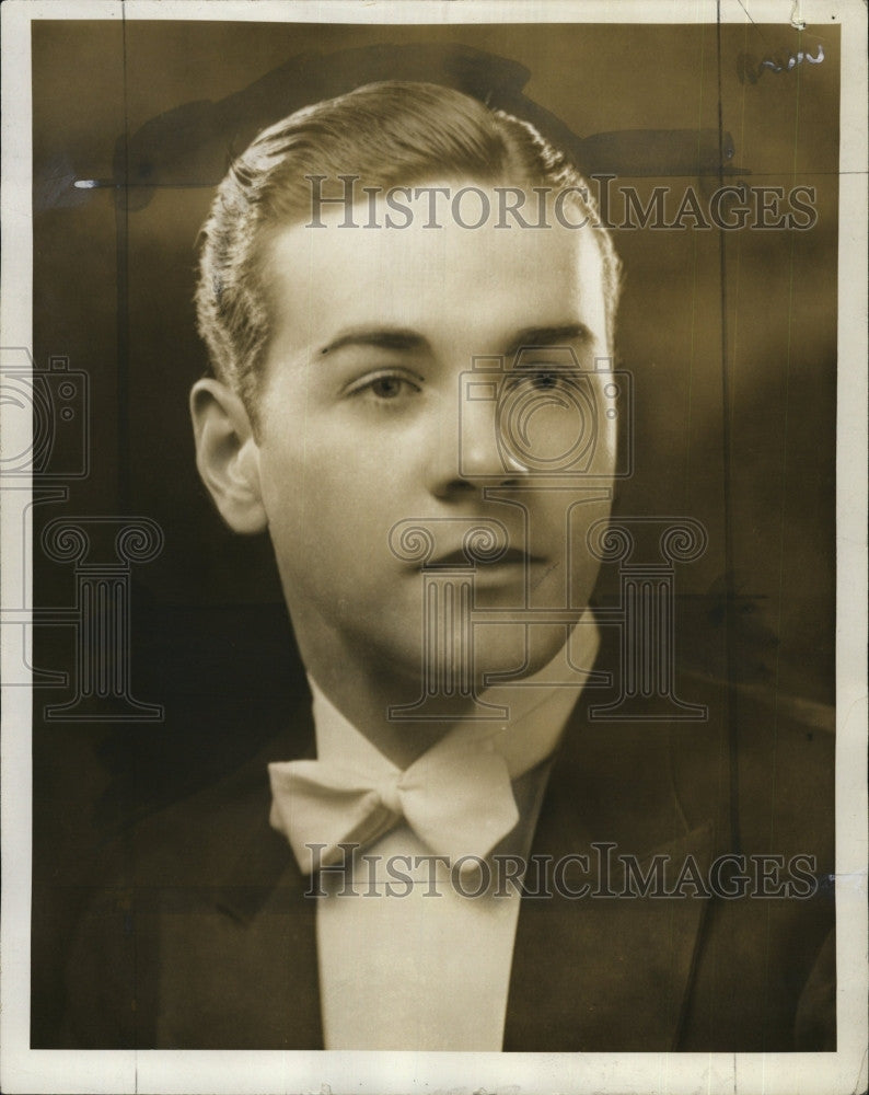 1934 Press Photo singer Al Burkinshaw - Historic Images