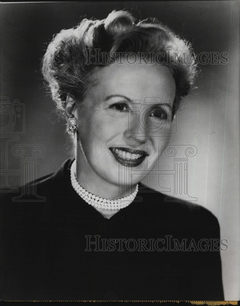 1952 Press Photo Lilia Skala On Claudia The Story Of Marriage On NBC - Historic Images