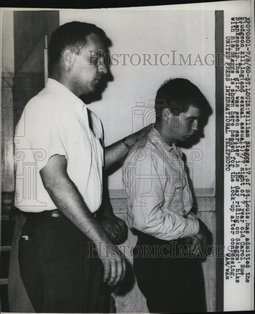 1960 Press Photo William Skeggs  Admits Killing/Rape Of Carol Sue Blankenship 7 - Historic Images