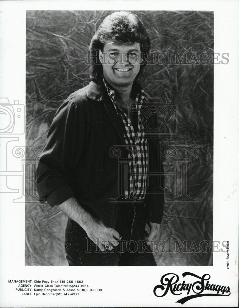 Press Photo Song Artist Ricky Skaggs Portrait COPY - Historic Images