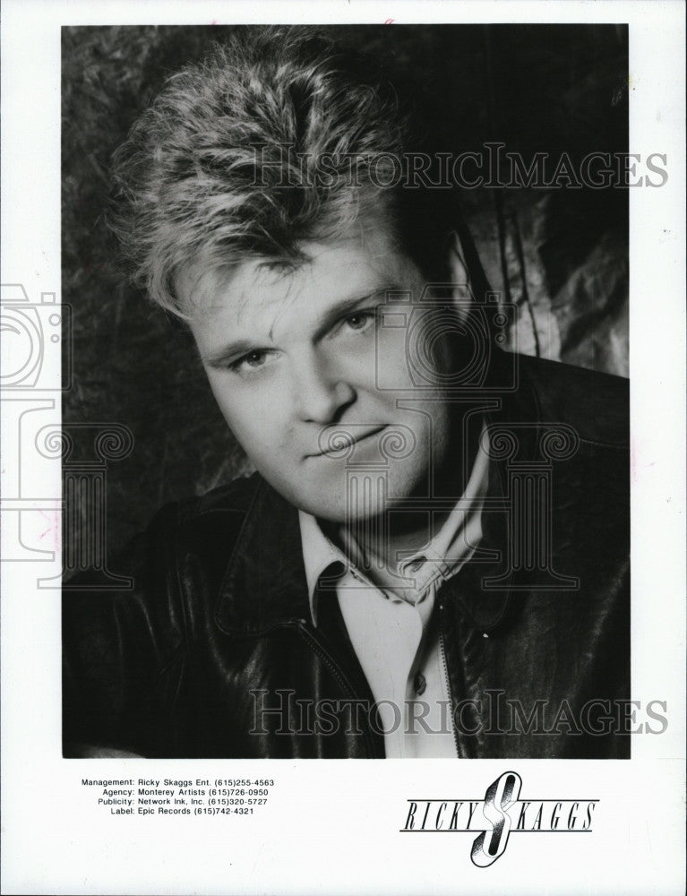 1920 Press Photo Ricky Skaggs Singer Song Artist Close-Up - Historic Images