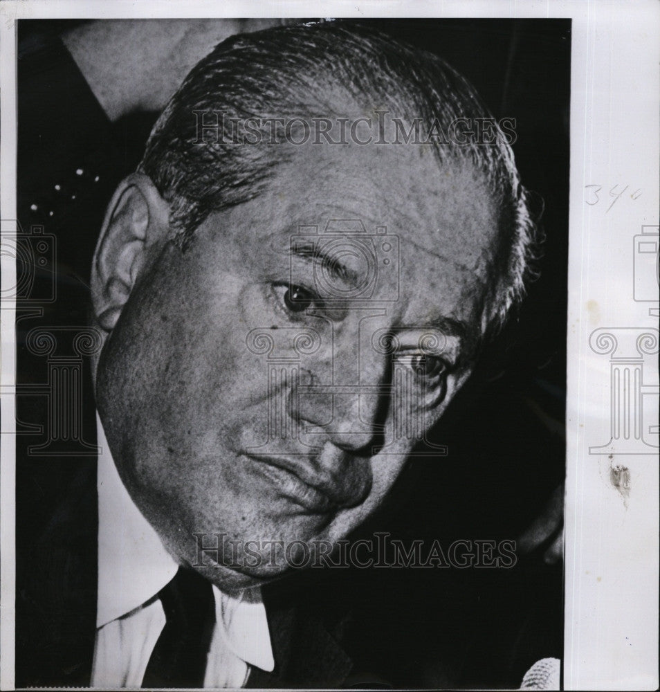 1959 Press Photo John Factor During Roger Touhy Inquest Murder/Kidnapping-Chgo - Historic Images