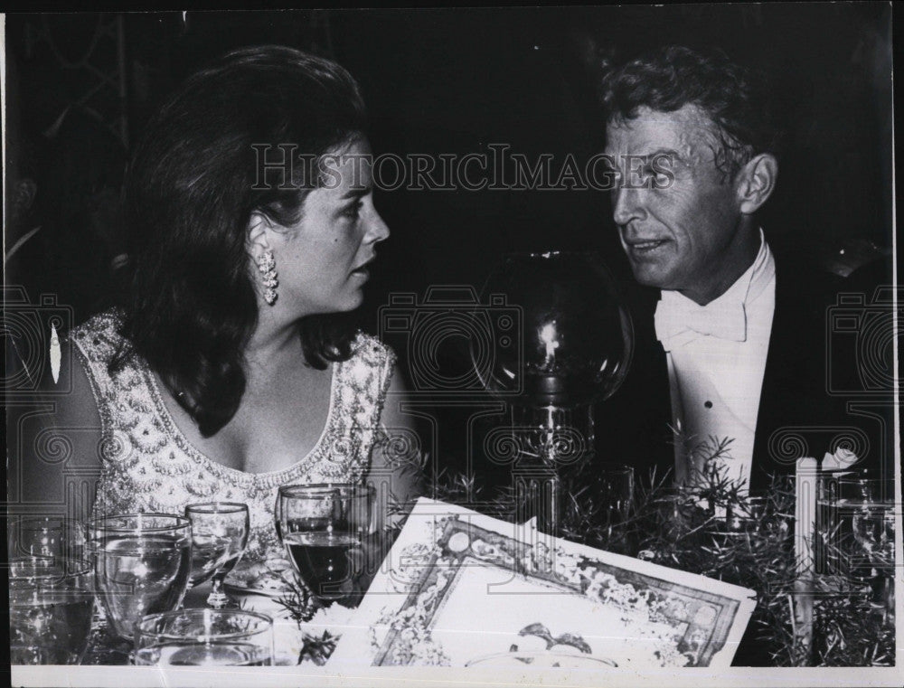 1965 Press Photo Alvan Fuller &amp; daughter Melinda at Boston Symphony Anniversary - Historic Images