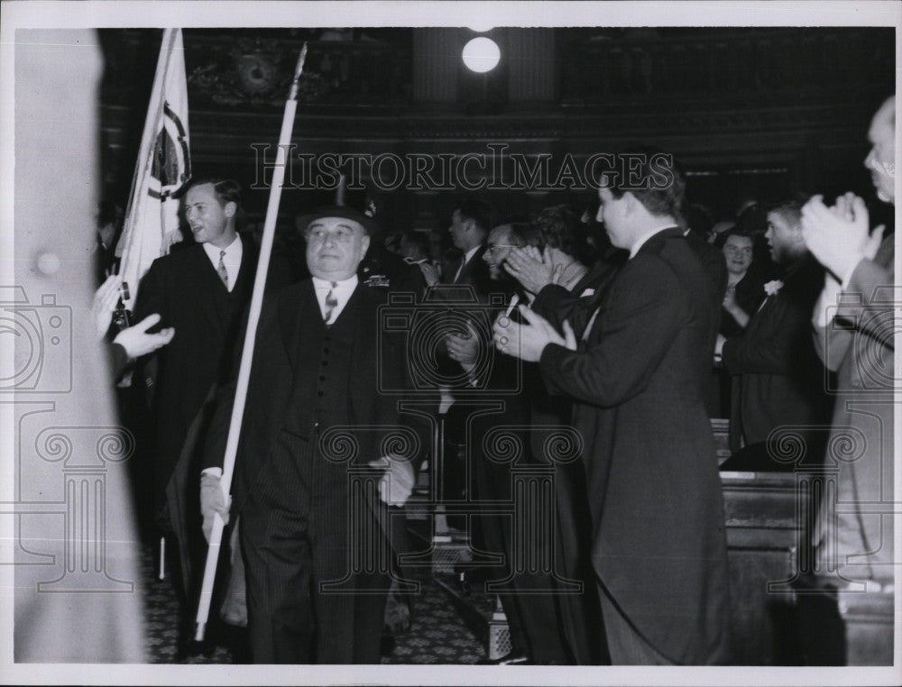 1963 Press Photo Gov. Endicott Peabody of Mass. - Historic Images