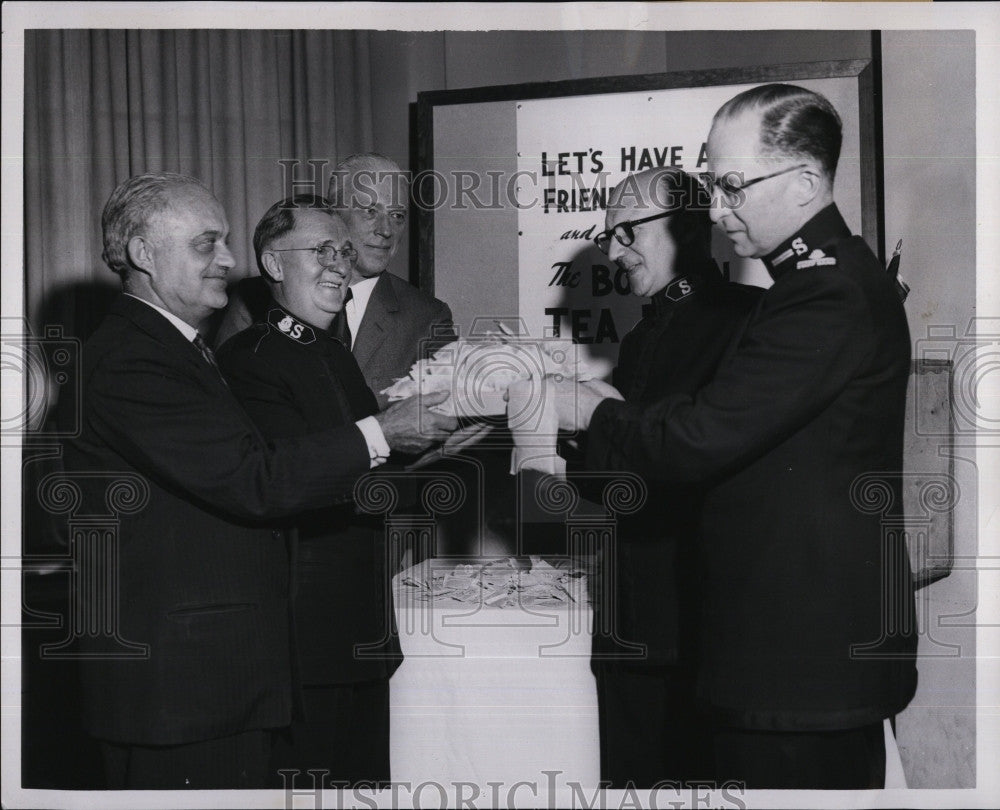 1957 Press Photo RE Liptratt,R Miller,JW Colpitts,B Adams,F Fairbanks, - Historic Images