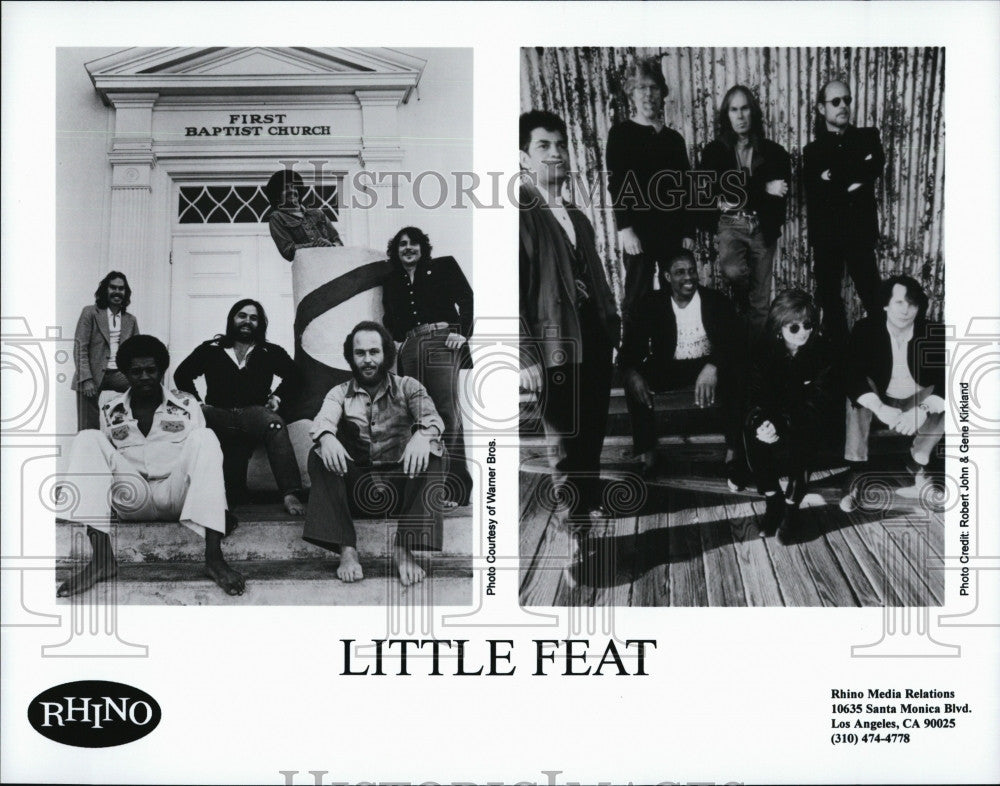 Press Photo American Rock Band &quot;Little Feat&quot; Founded In 1969 - Historic Images