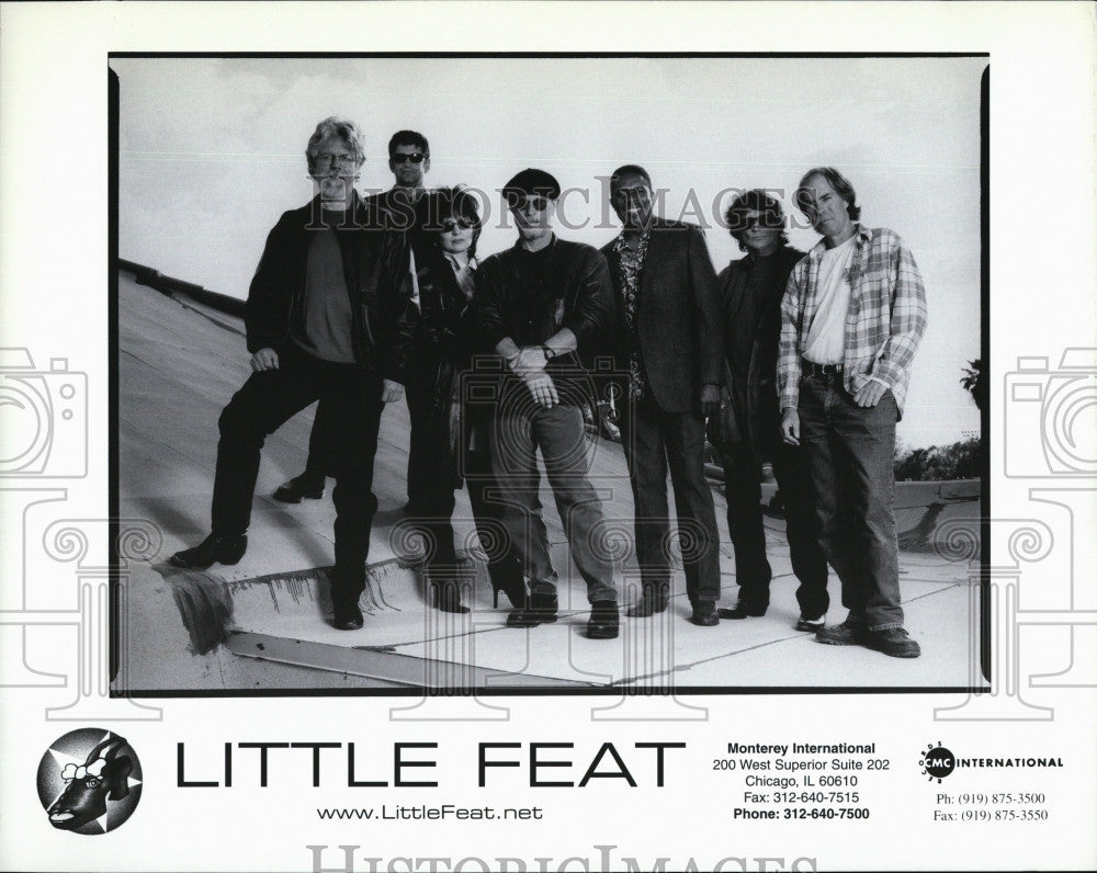 Press Photo American Rock Band &quot;Little Feat&quot; Founded In 1969 By Bill Payne - Historic Images