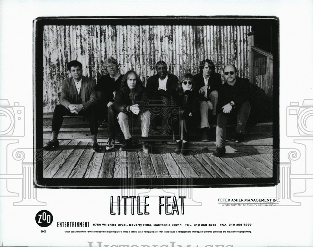 Press Photo  &quot;Little Feat&quot; R Hayward,S Murphy,S Clayton,P Barrere,B Payne,Tackett - Historic Images