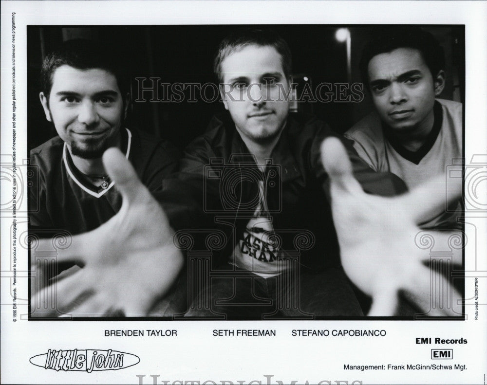 1996 Press Photo Little John : Brendan Taylor, Seth Freeman, Stefano Capobianco - Historic Images