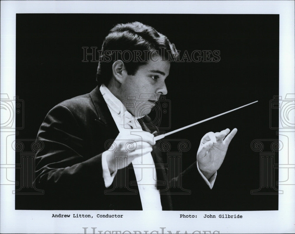 Press Photo Andrew Littleton &amp; the Bournemouth Symphony Orchestra - Historic Images