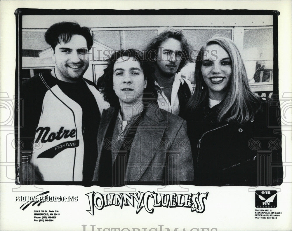 Press Photo Band &quot;Johnny Clueless&quot; on  oar Fin Records - Historic Images