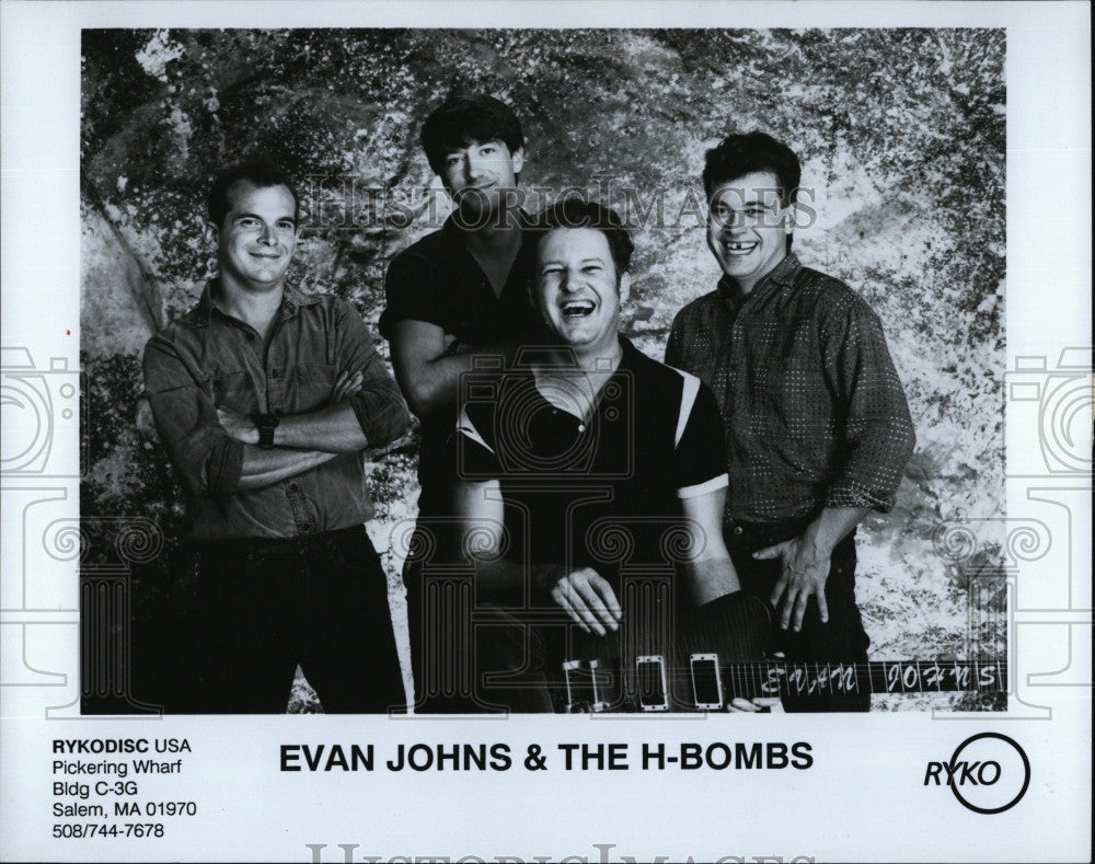 1991 Press Photo Evan Johns &amp; The H-Bombs on RKYO music - Historic Images