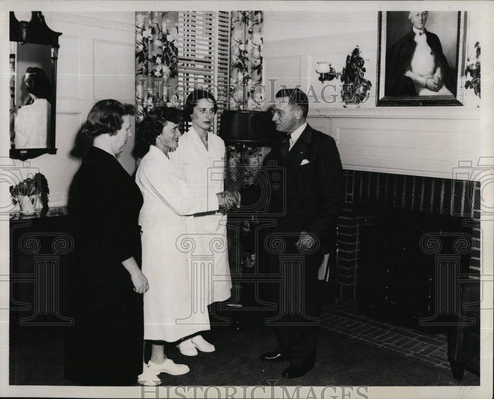 1956 Press Photo D Vernstrom,P Gura. P Brood &amp; Dr NA Wilhelm - Historic Images