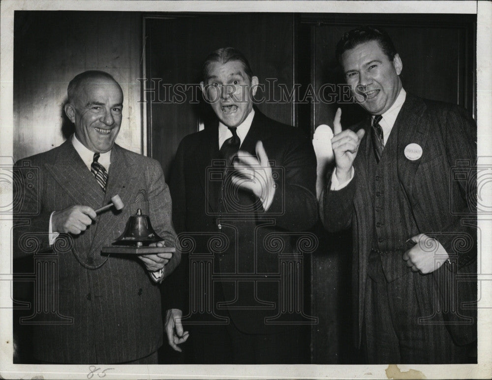 1940 Press Photo Buigs Baer, Dr Allen Stockdale &amp; his son - Historic Images