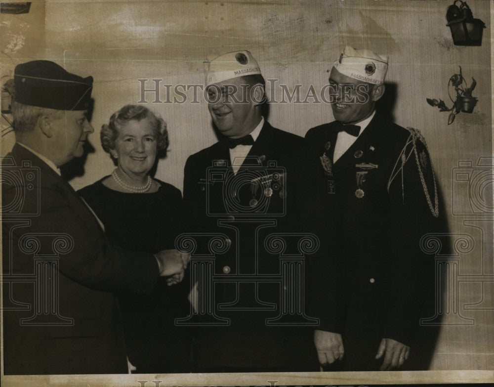 1965 Press Photo Testimonial Dinner Honors George Stitt American Legion - Historic Images