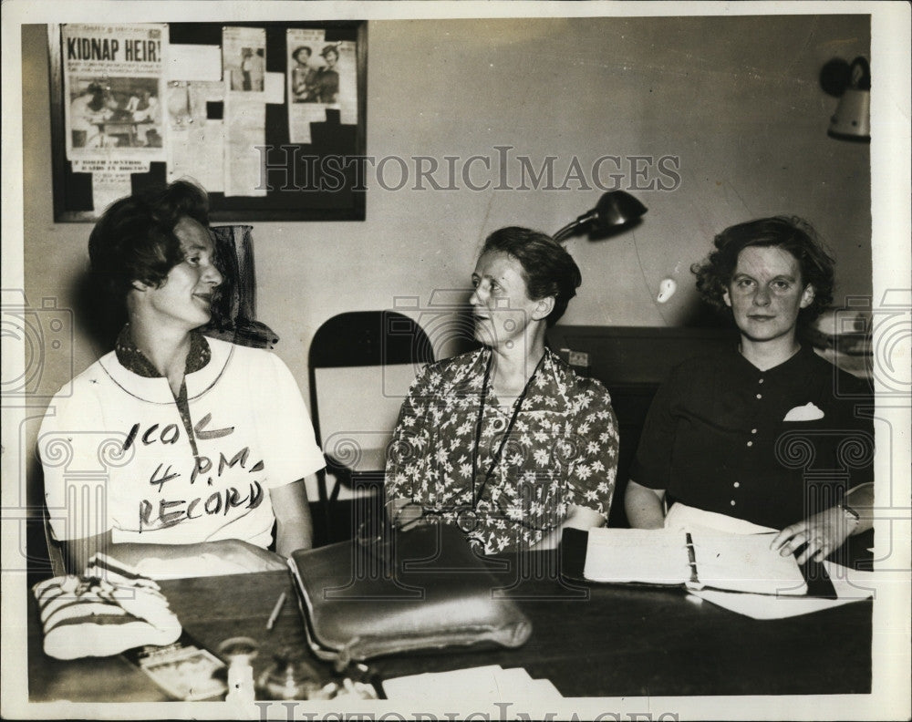 1937 Press Photo Birth Control Board, Mrs W Campbell,Mrs J Craig, Mr sD Rutledge - Historic Images