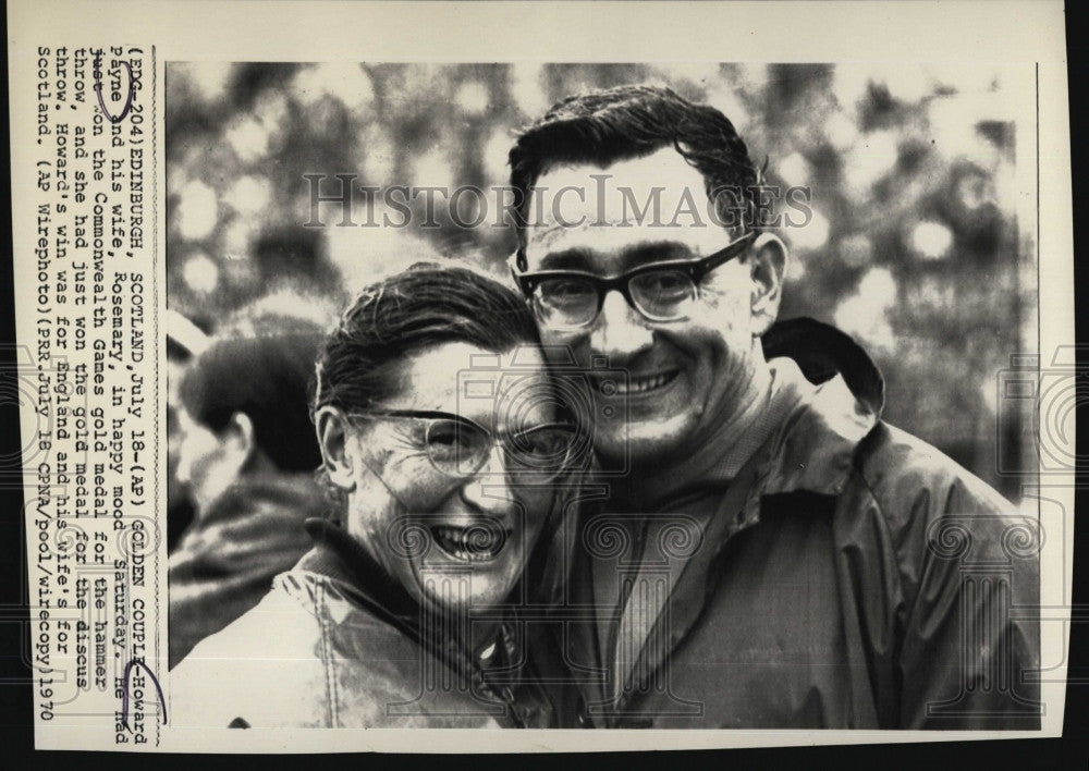 1970 Press Photo Howard Payne, wife Rosemary - Historic Images