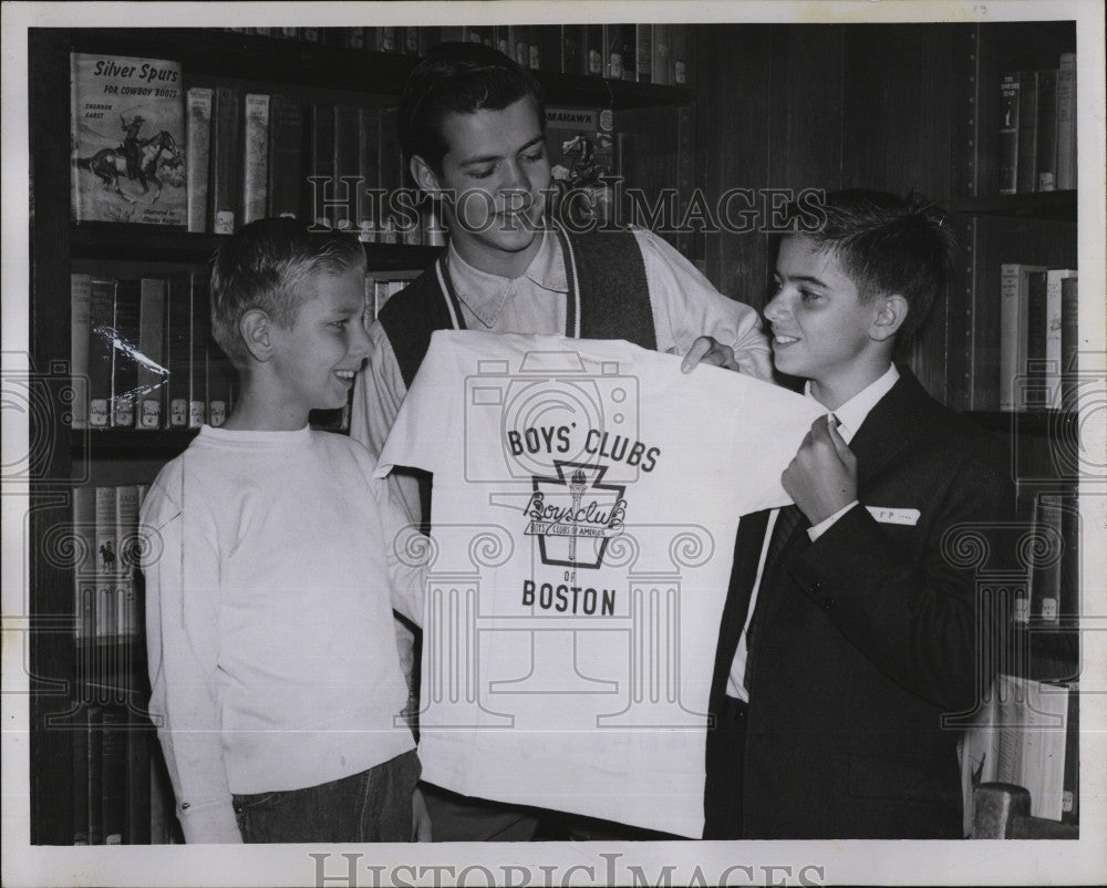 1958 Press Photo Felipe Pazos, Boystown Mayor D. Fedukowski, R. ONeil - Historic Images