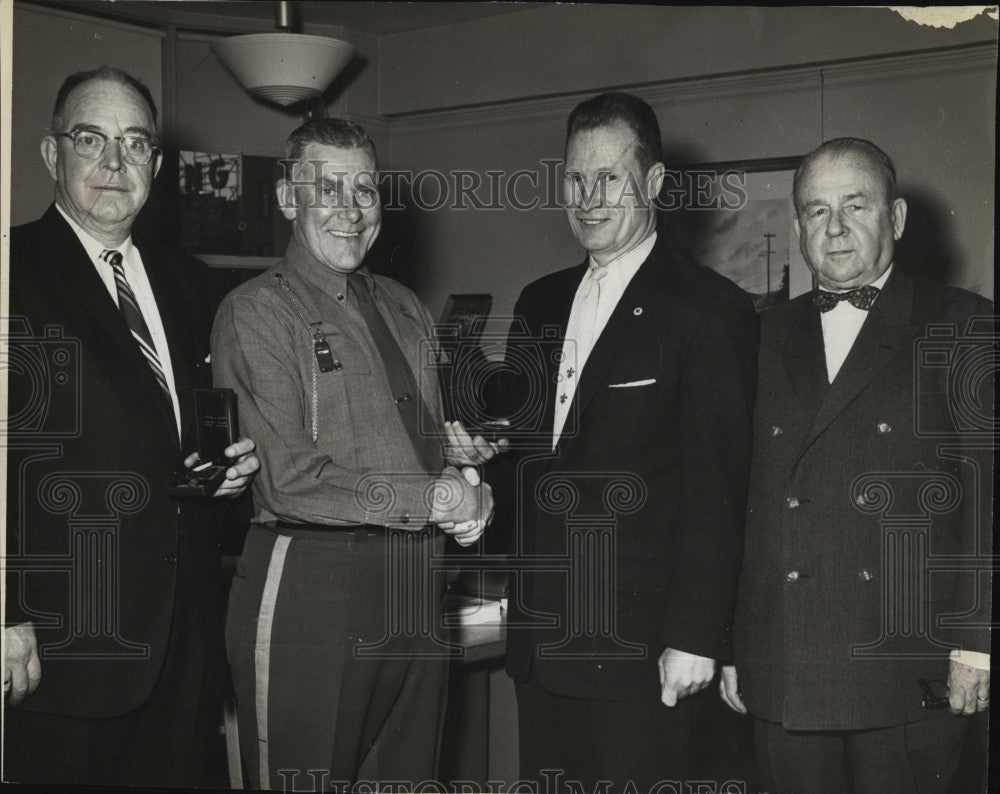 1959 Press Photo MH Fitzgibbon,MJ Carrigan, Alex Houston.Wm Callahan - Historic Images