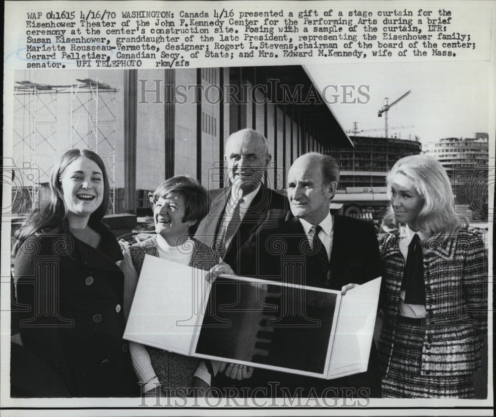 1970 Press Photo Susan Eisenhower, Mariette Rousseau, R. Stevens, G. Pelletier - Historic Images