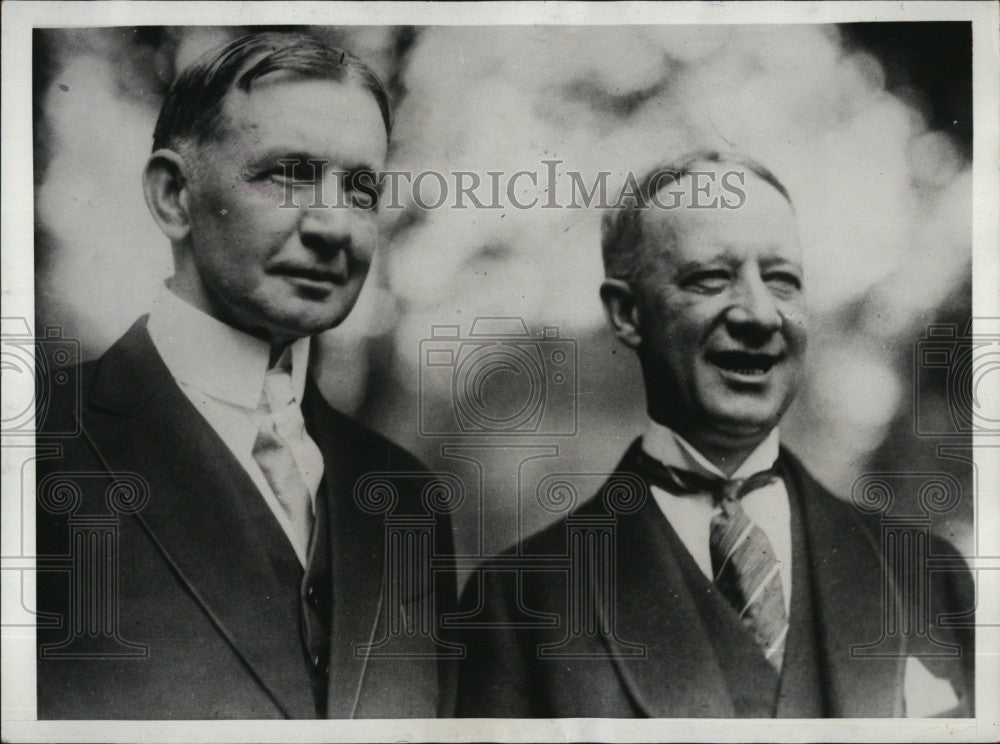 1927 Press Photo VP Charles Dawes &amp; NY Gov Al Smith - Historic Images