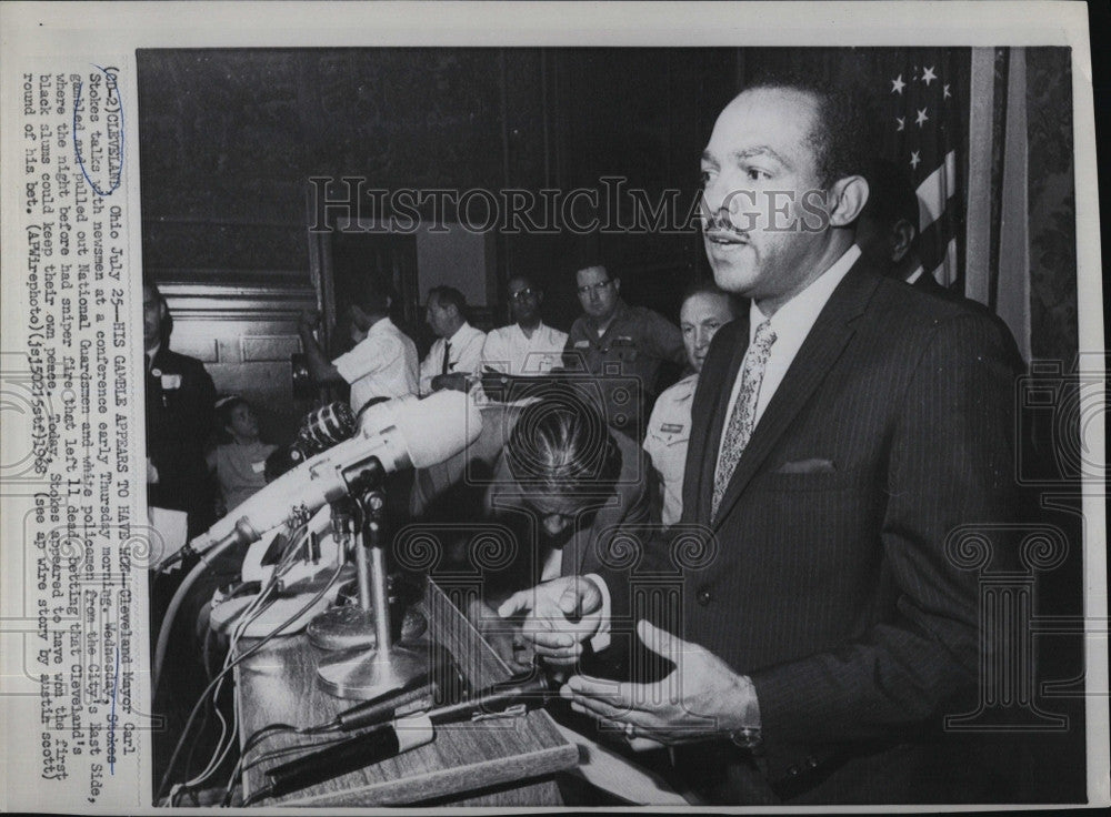 Cleveland Mayor Carl Stokes 1968 Vintage Press Photo Print - Historic ...