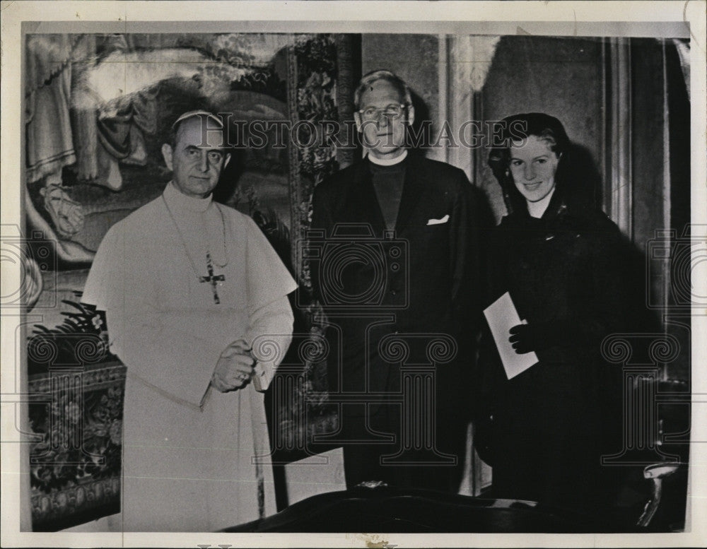 1965 Press Photo Pope Paul VI, Rt. Rev. Anson P. Stokes - Historic Images