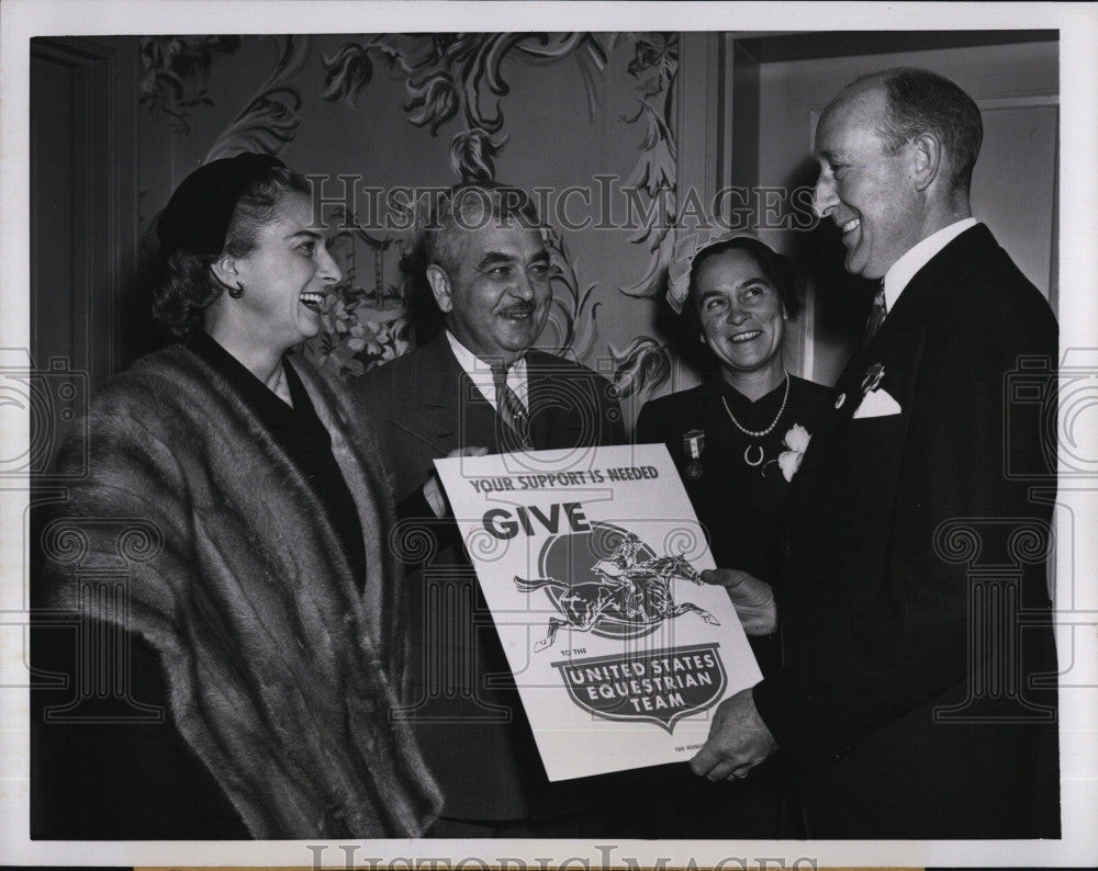 1951 Press Photo Mrs. F. Coates, S. Campbell, Mrs. W. Cox, Whitney Stone - Historic Images