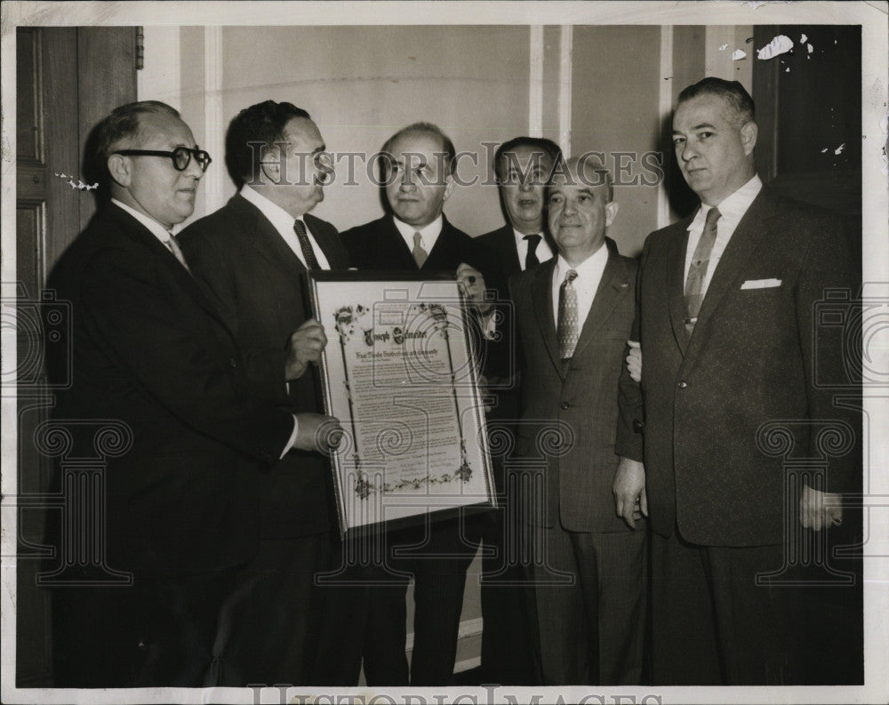 1956 Press Photo Stone, Schneider, Shubow, Black, Fleischer of Bar Association - Historic Images