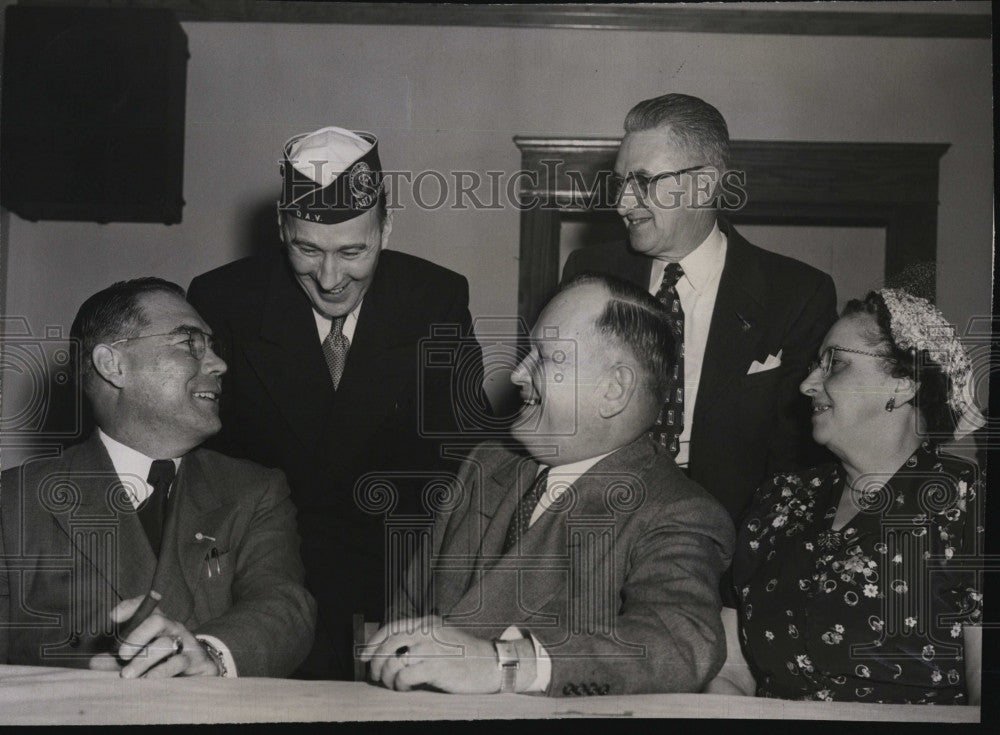 1952 Press Photo Lussier, Day, Cabana, and Mr. and Mrs. E. J.Peloquin - Historic Images