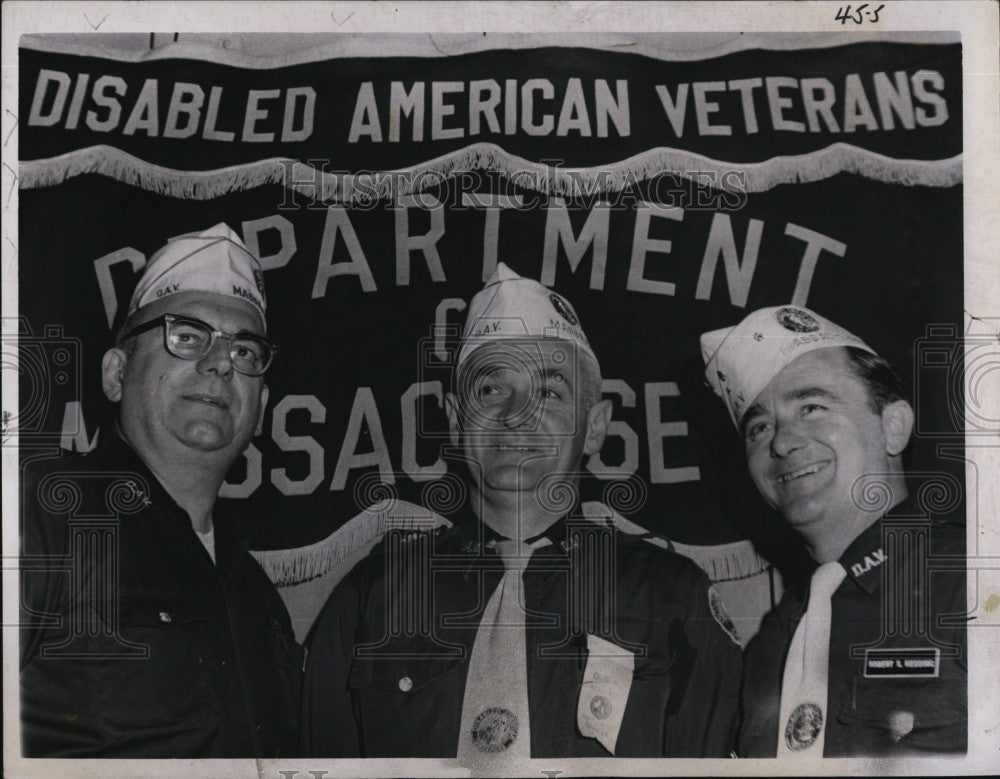 1968 Press Photo DAV Elects New Commander George Lynch - Historic Images