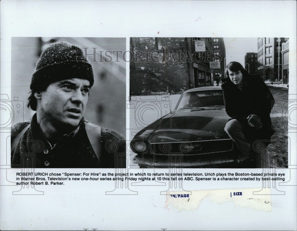 Press Photo Robert Urich stars  in &quot;Spencer:for Hire&quot;. - Historic Images