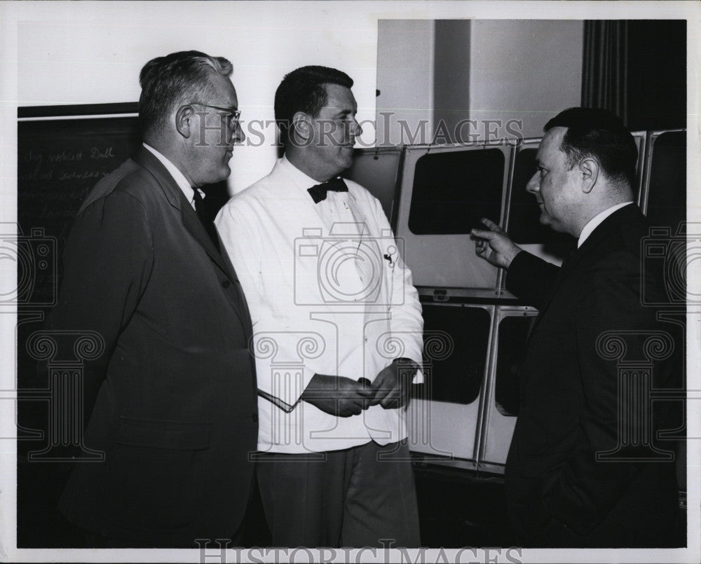 1960 Press Photo Dr J Sydney Stillman,Dr Charles Ragan,Dr Theo Bayles - Historic Images