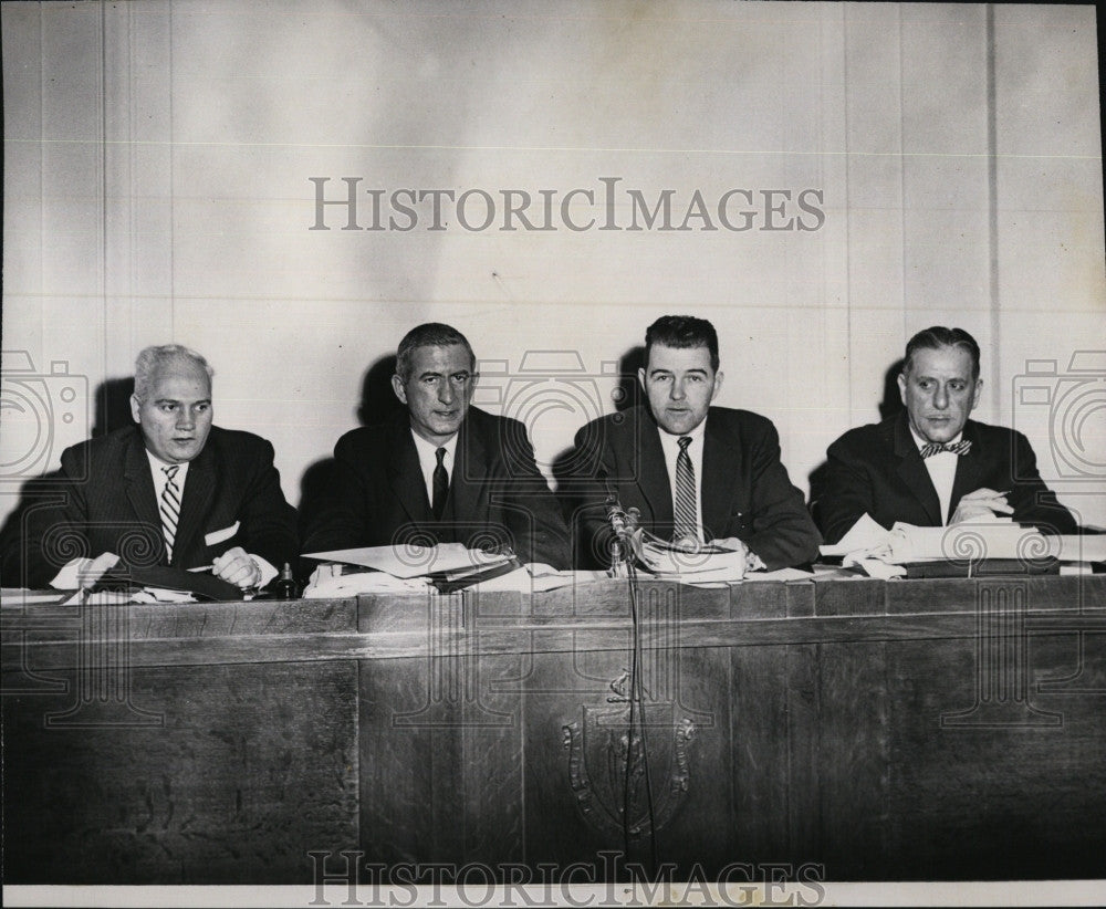 1959 Press Photo Rep Armand Tancratio,SEn JT Cramer,Rep Driscoll,Rep Catino - Historic Images