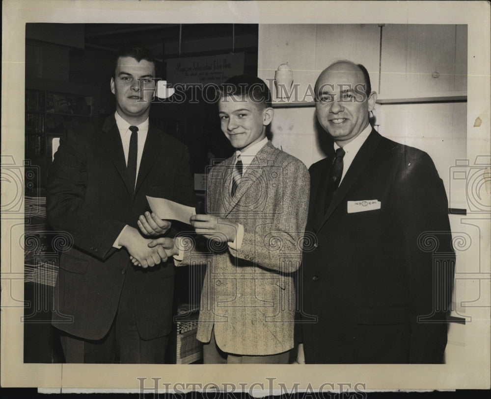 1959 Press Photo Theodore Davis, 14, Wins Scholarship Contest - Historic Images