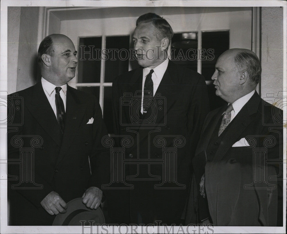 1954 Press Photo Churchmen at White House Dr Truman B Douglass Dr Earl Adams - Historic Images